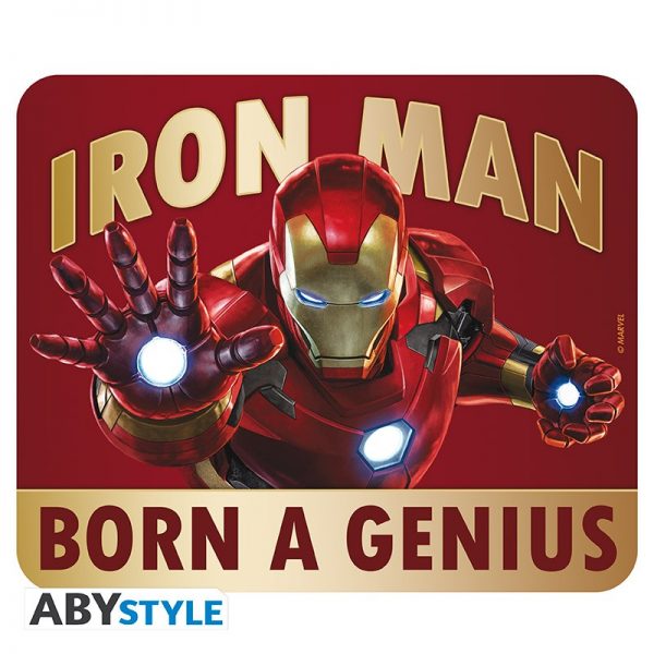 marvel flexible mousepad iron man born to be a genius