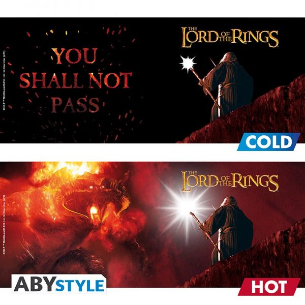 lord of the rings mug heat change 460 ml you shall not pass x2 2