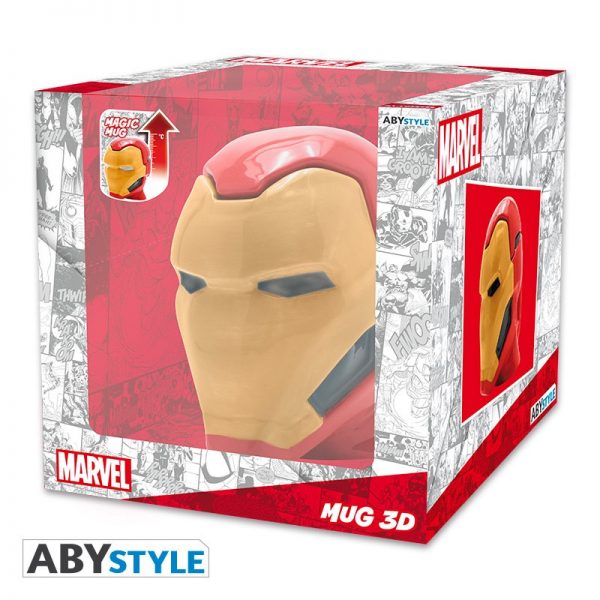 marvel mug 3d heat change iron man x2 2