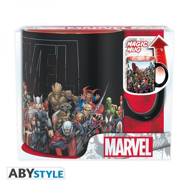 marvel mug heat change 460 ml marvel heroes with box x2 1 1