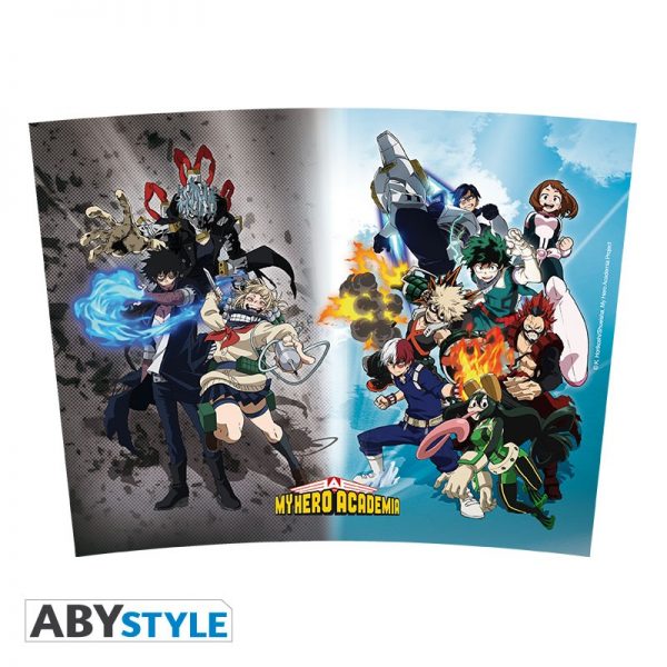 my hero academia travel mug heroes vs villains 1