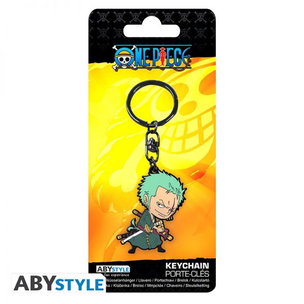 one piece keychain pvc zoro sd x4 1