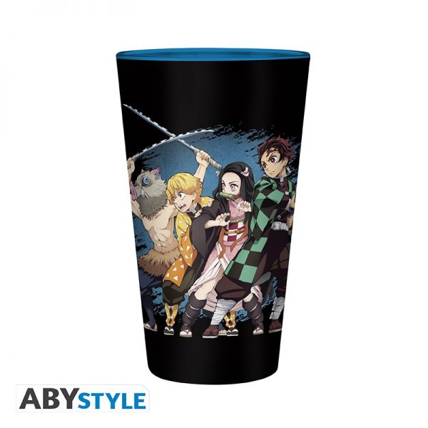 demon slayer large glass 400ml group x2 4