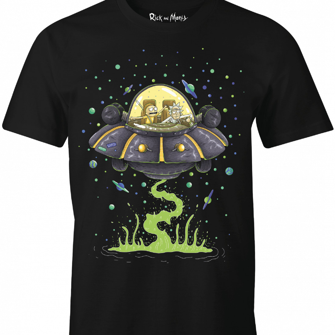 rick and morty t shirt soucoupe
