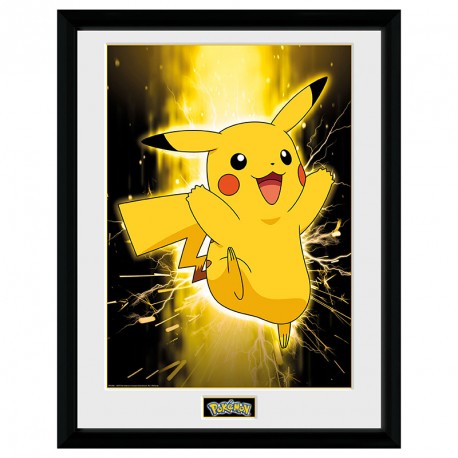 pokemon framed print pikachu x2