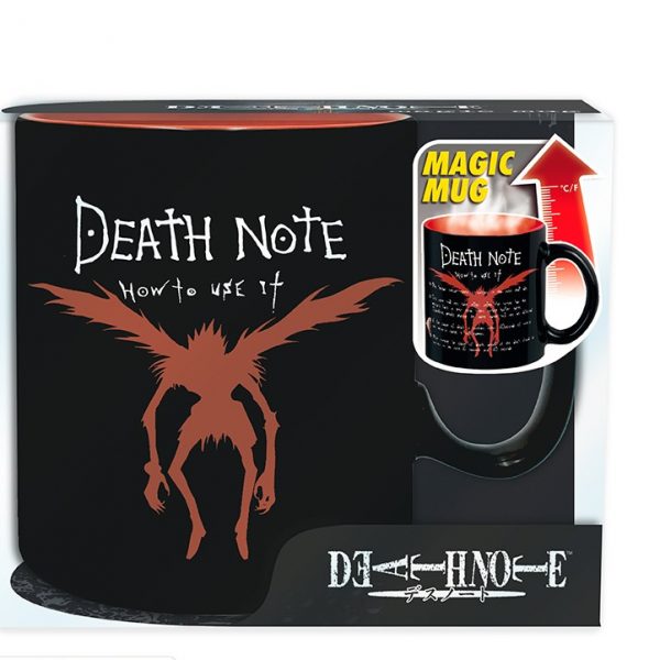 death note mug heat change 460 ml kira ryuk box x2