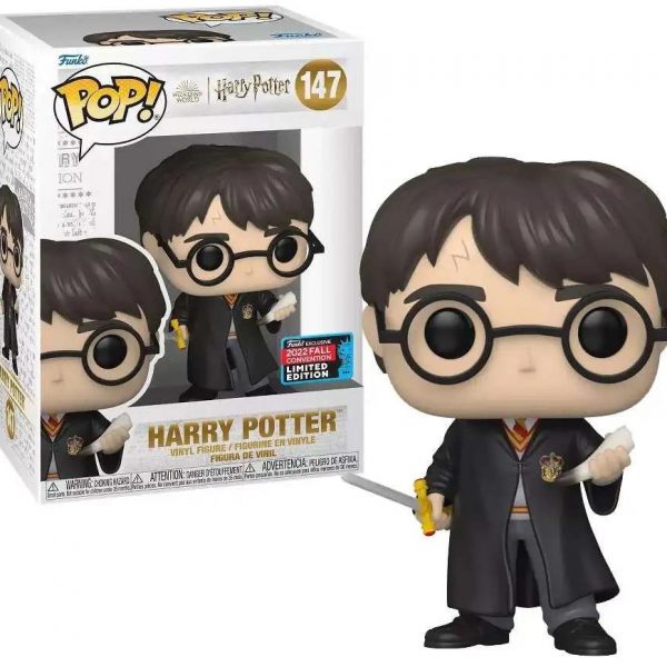 210565 0 0000 funko pop harry potter harry potter with gryffindor sword and basilisk fang 147 figoura nycc 2022 exclusive