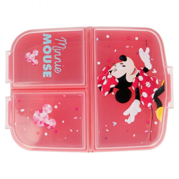 multi compartment sandwich box minnie electric doll 1