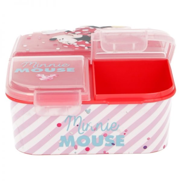 multi compartment sandwich box minnie electric doll 3