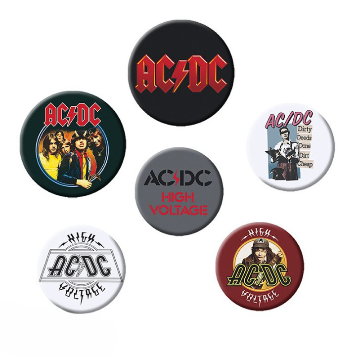 ac dc badge pack mix x4 cleanup
