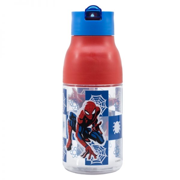 double opening sipper ecozen bottle 420 ml spiderman arachnid grid 1