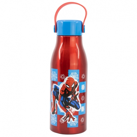 flexi handle aluminium bottle 760 ml spiderman arachnid grid