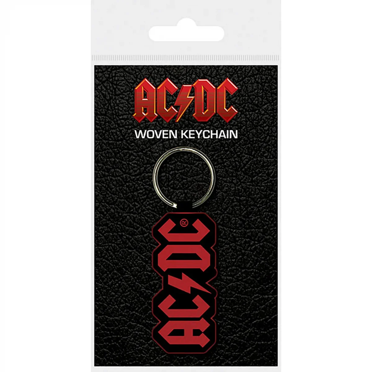 WK39206 ACDC Logo Woven Keychain