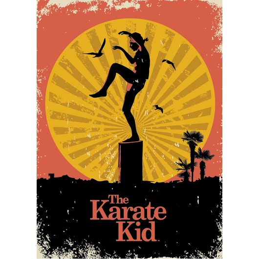 poster the karate kid sunset