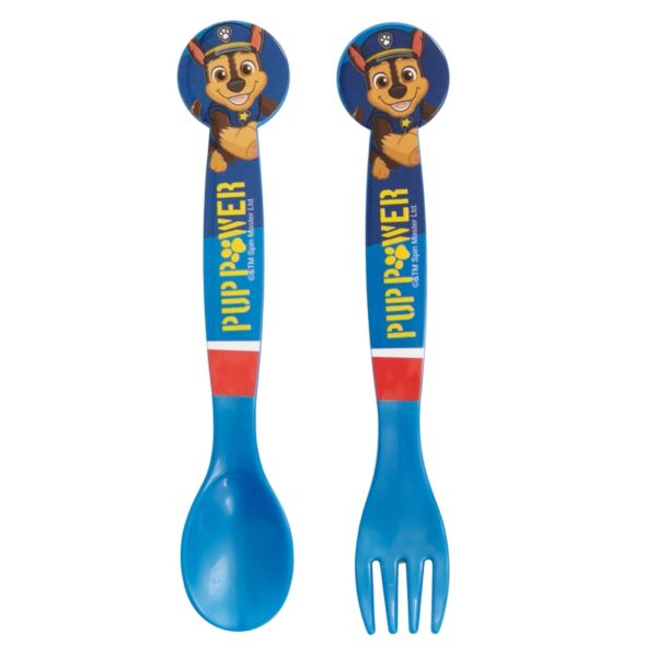 2 pcs pp cutlery set in polybag paw patrol pup power