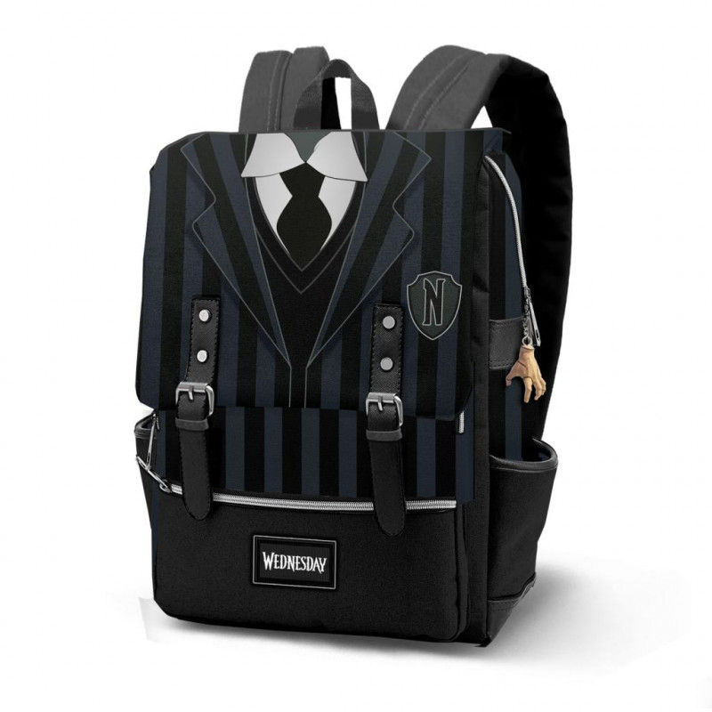 karactermania 221566 wednesday oxford uniform backpack 29x40x14cm