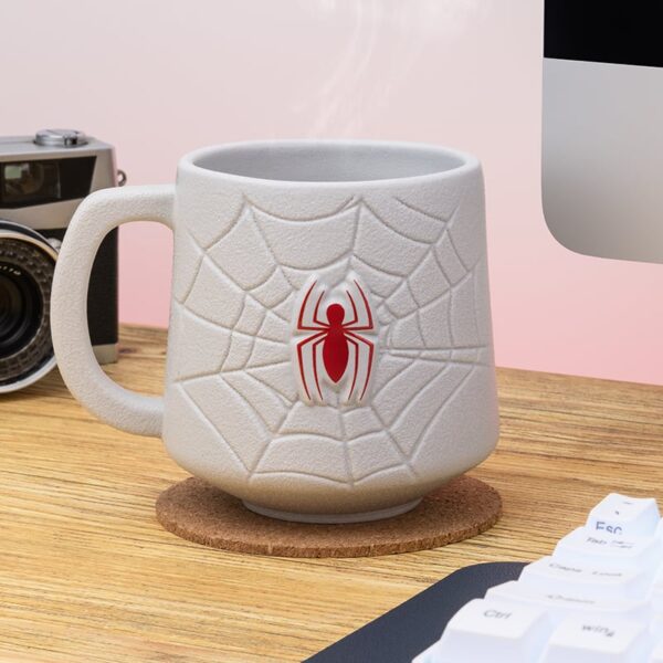 spiderman shaped mug