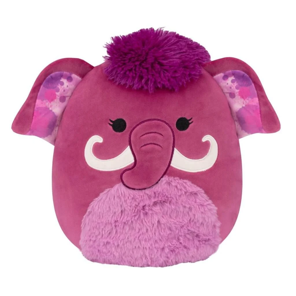 squishmallows 12 magdalena the magenta woolly mammoth plush