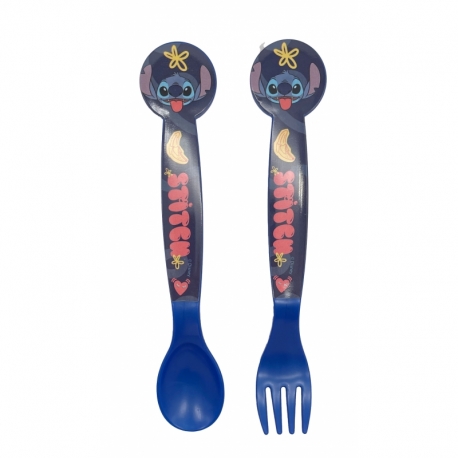 2 pcs pp cutlery set in polybag stitch palms