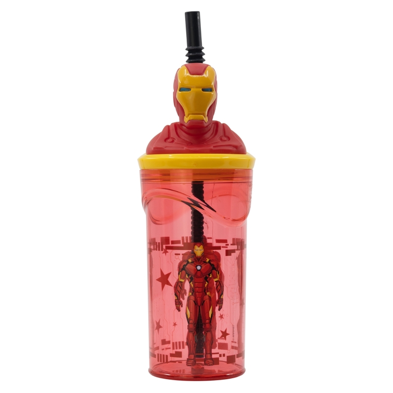 3d figurine tumbler 360 ml avengers invincible force iron man