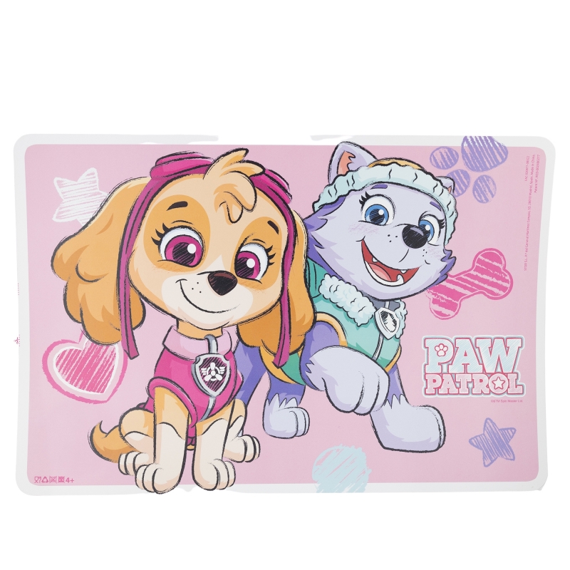 easy offset placemat paw patrol girl sketch essence
