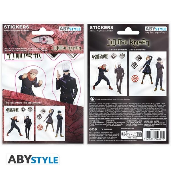 jujutsu kaisen stickers 16x11cm 2 sheets tokyo jujutsu high (3)