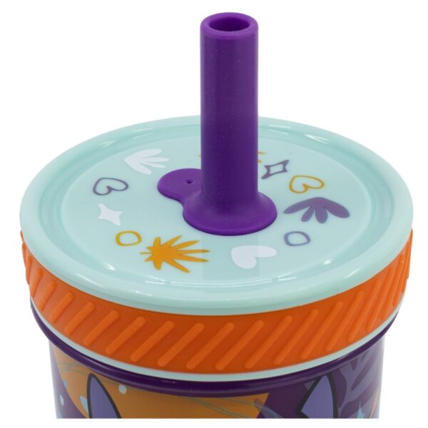 drop safe silicone straw pp tumbler 370 ml stitch aloha (2)