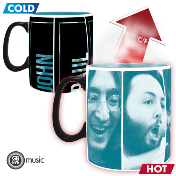 the beatles mug heat change 460 ml let it be cardboard box x2 (1)