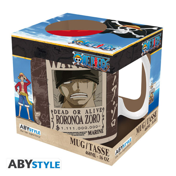 one piece mug 460 ml zoro wanted subli box x2 (2)