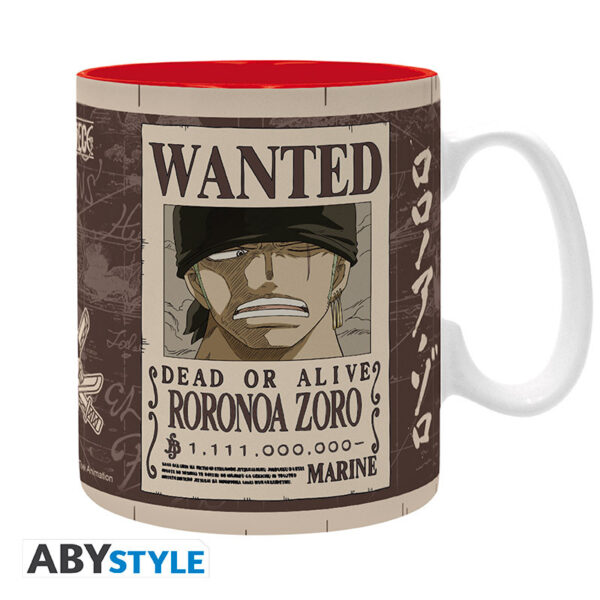 one piece mug 460 ml zoro wanted subli box x2
