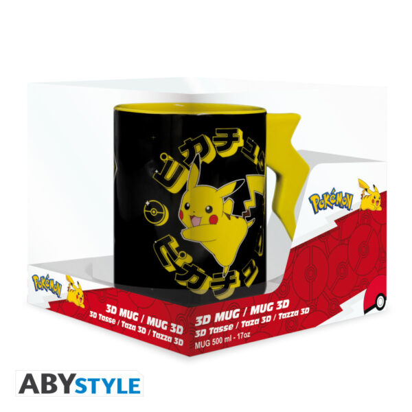 pokemon mug 3d handle pikachu lightening bolt x2 (3)