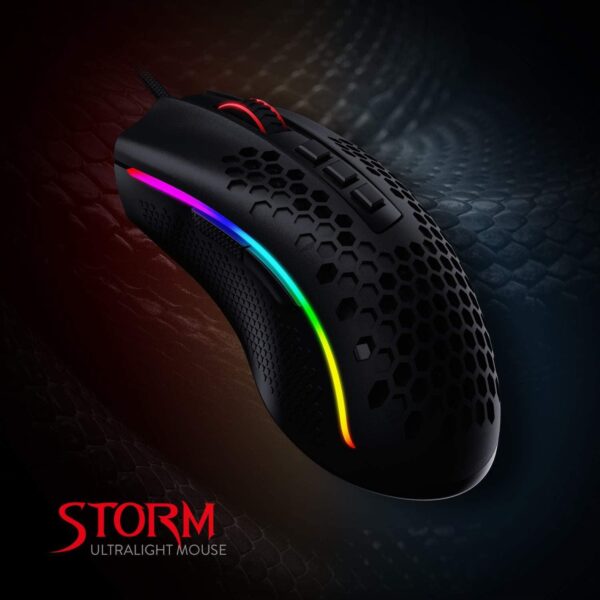 0015980 gaming redragon m808 rgb storm lightweight