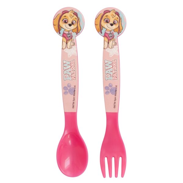 2 pcs pp cutlery set in polybag paw patrol girl sketch essence