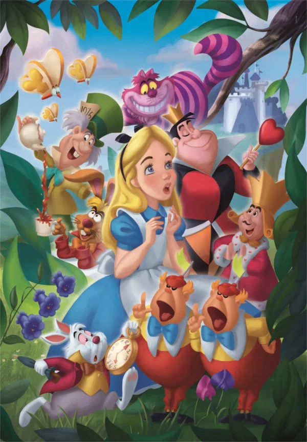 puzzle clementoni 1000 pieces alice in wonderland