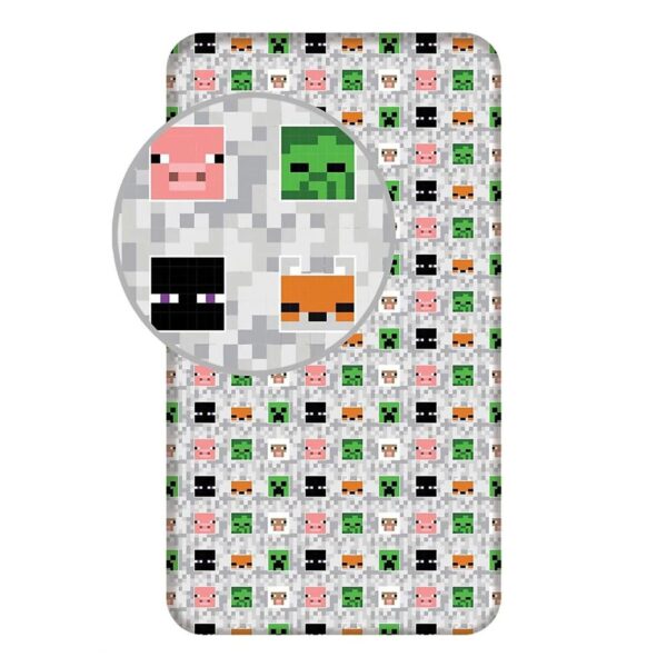 8592753031407 Fitted Sheet Minecraft 0597