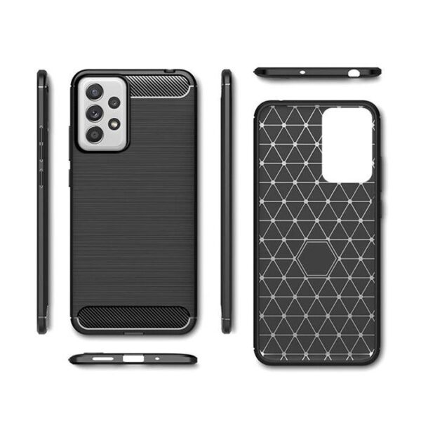 carbon rugged armor case samsung galaxy a53 5g black sides 3