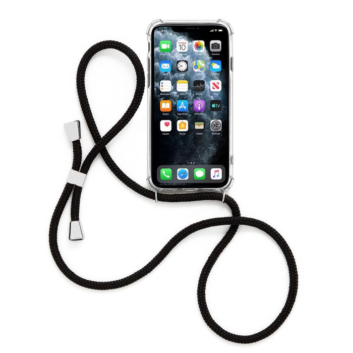 strap tpu clear silicone case black samsung galaxy a02s