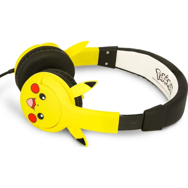 childrens headphones pikacku rubber ears yellow