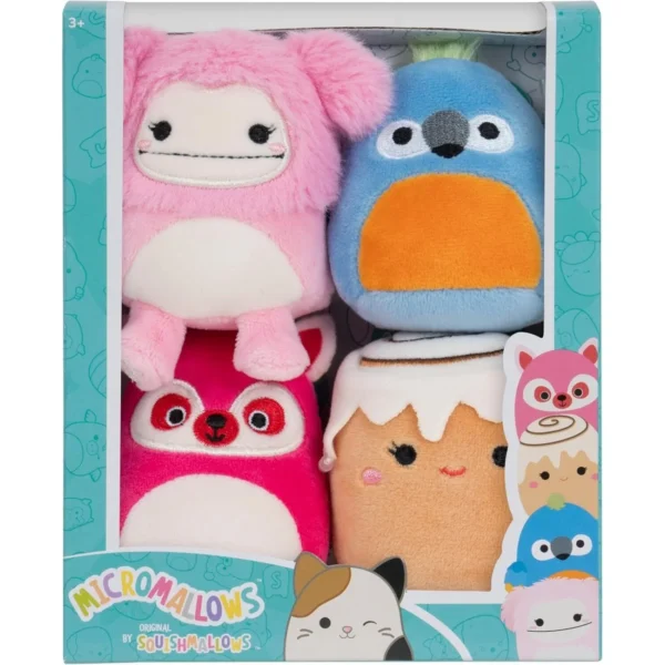 micromallows set 4tmch loutrina 6ek squishmallows brina bigfoot chanel cinnamon roll lucia lemur tenise parrot sqmm0006