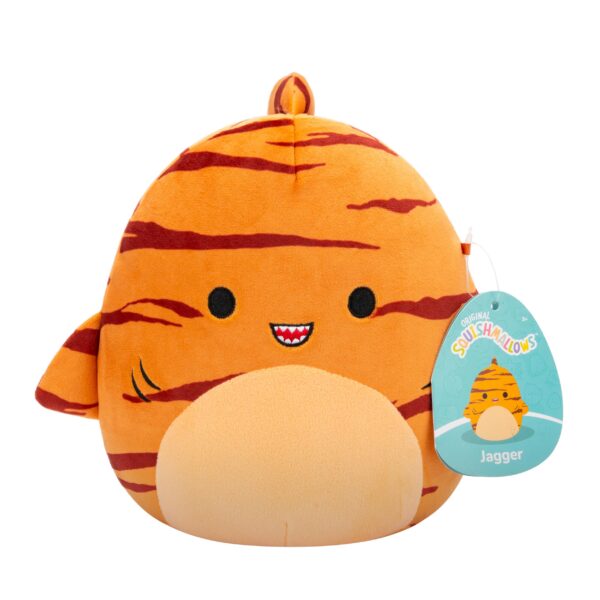 squishmallows 19 cm p20 plush jagger tiger shark 206091