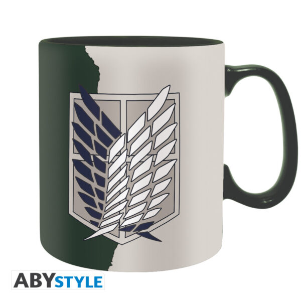 attack on titan mug 460 ml emblem s4 cardboard box x2 w10