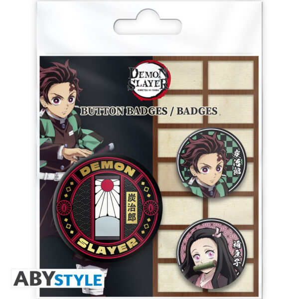 demon slayer badge pack tanjiro nezuko s2 x4 (1)