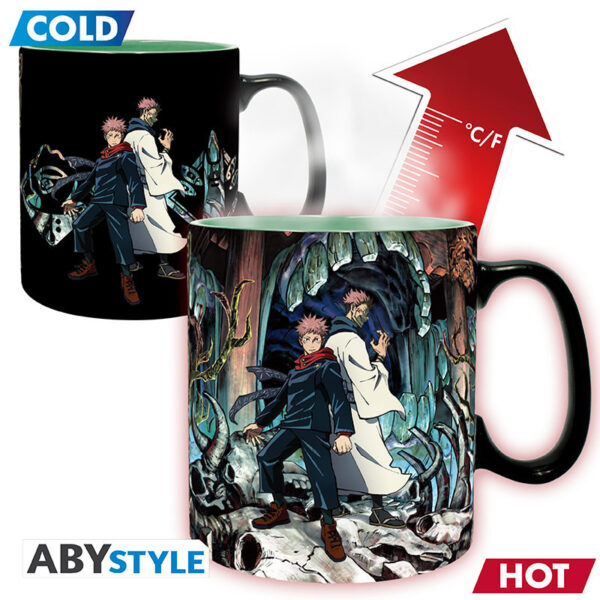 jujutsu kaisen mug heatchange 460ml itadori sukuna cardboardx2