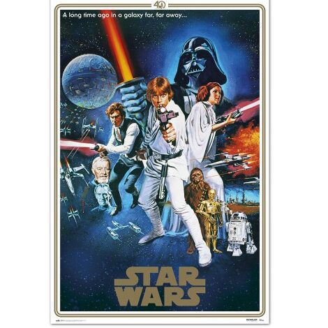 poster star wars classic 40 anniversary one sheet b