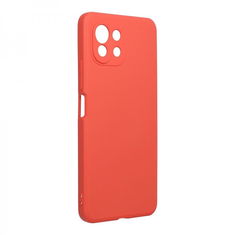 coque forcell silicone lite pour xiaomi mi 11 lite 5g mi 11 lite lte 4g corail
