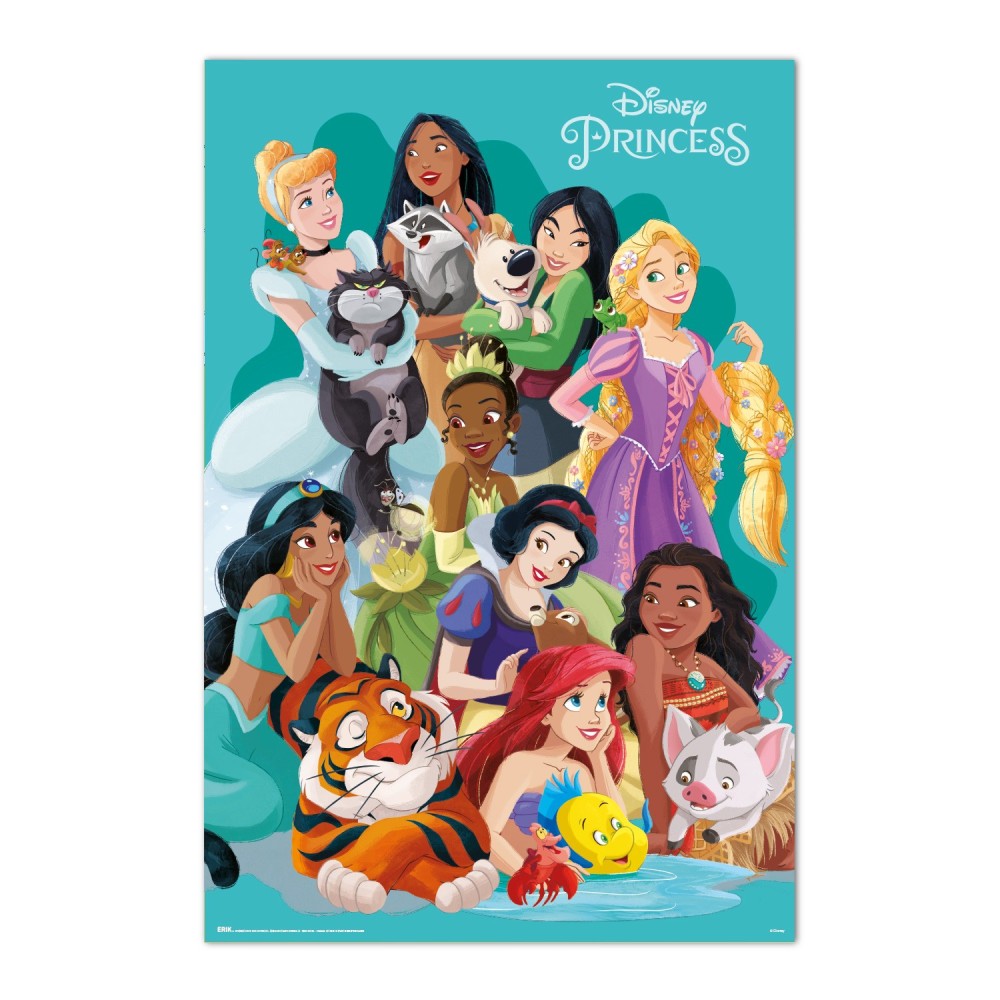 disney princesses and pets poster
