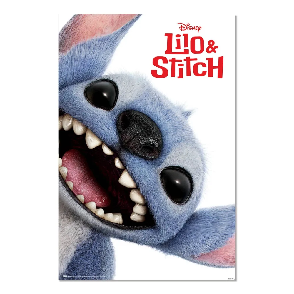 disney stitch live action face poster