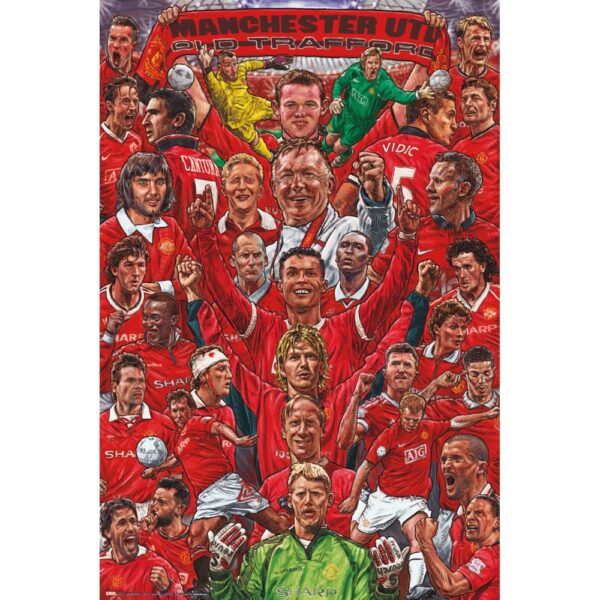 manchester united legends poster