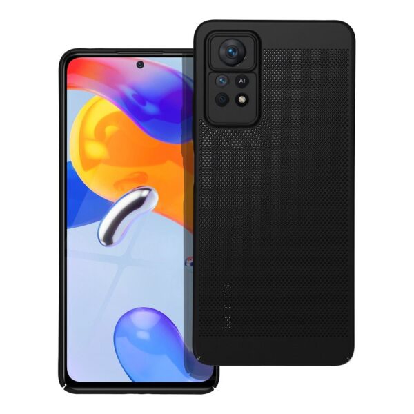 xiaomi redmi note 11 pro redmi note 11 pro 5g breezy lyukacsos muanyag hatlap tok fekete 1