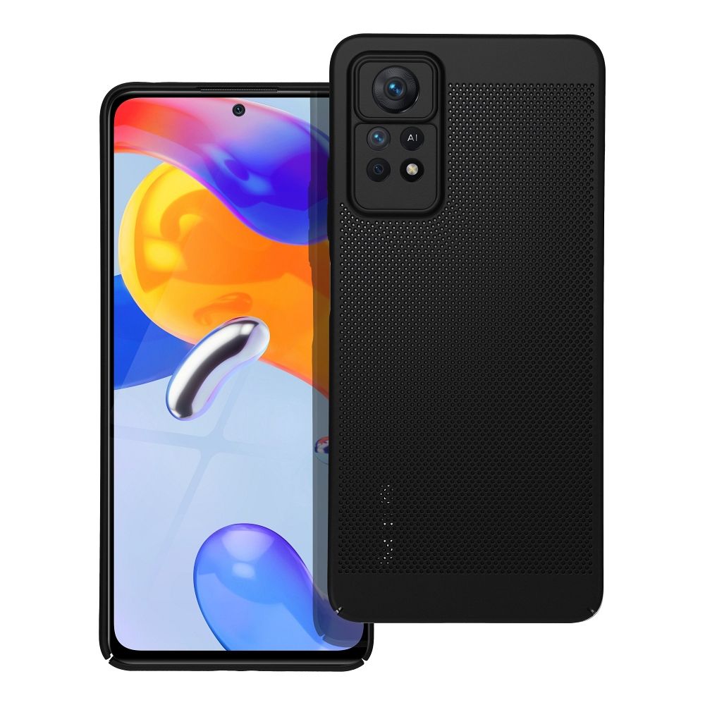 xiaomi redmi note 11 pro redmi note 11 pro 5g breezy lyukacsos muanyag hatlap tok fekete 1